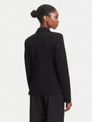 Vivi jacka med dragkedja, knapp och v-ringning