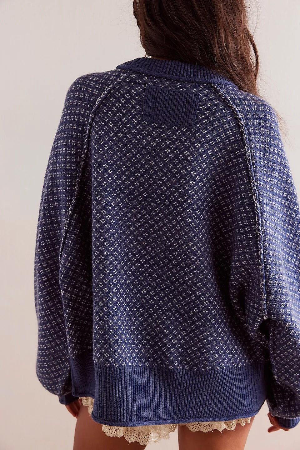 Höst- och vinterny Jacquard-rundhalströja