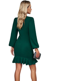 Emmy långärmad puffklänning