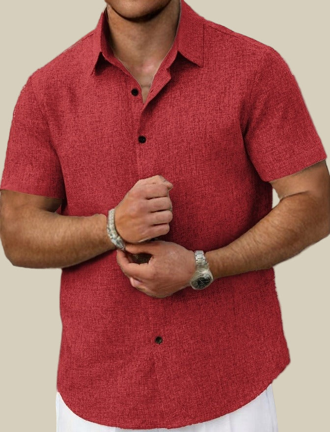 Brian-skjorta, kortärmad och knappar