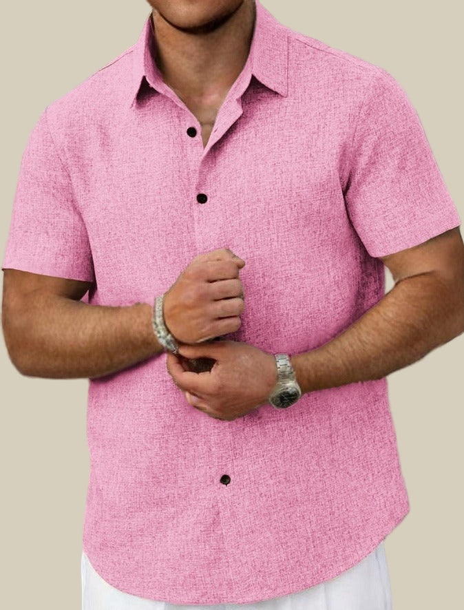 Brian-skjorta, kortärmad och knappar