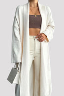 Tayya lång vit kofta