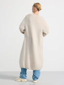 Varm och lätt, långärmad, knälång jacka