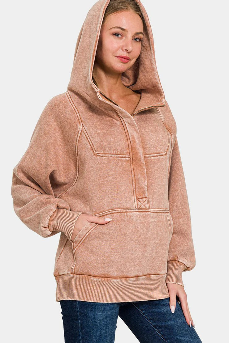 Meleena tröja med huva och mjuk känsla