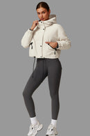 Marseel fleecejacka med huva och dragkedja