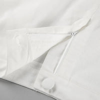 Vitt tvådelat set, lång linnekjol och ärmlös jacka