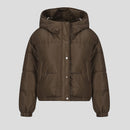 Bomullsjacka med huva och knappar