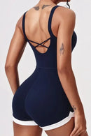 Felicie fitness jumpsuit med öppen rygg