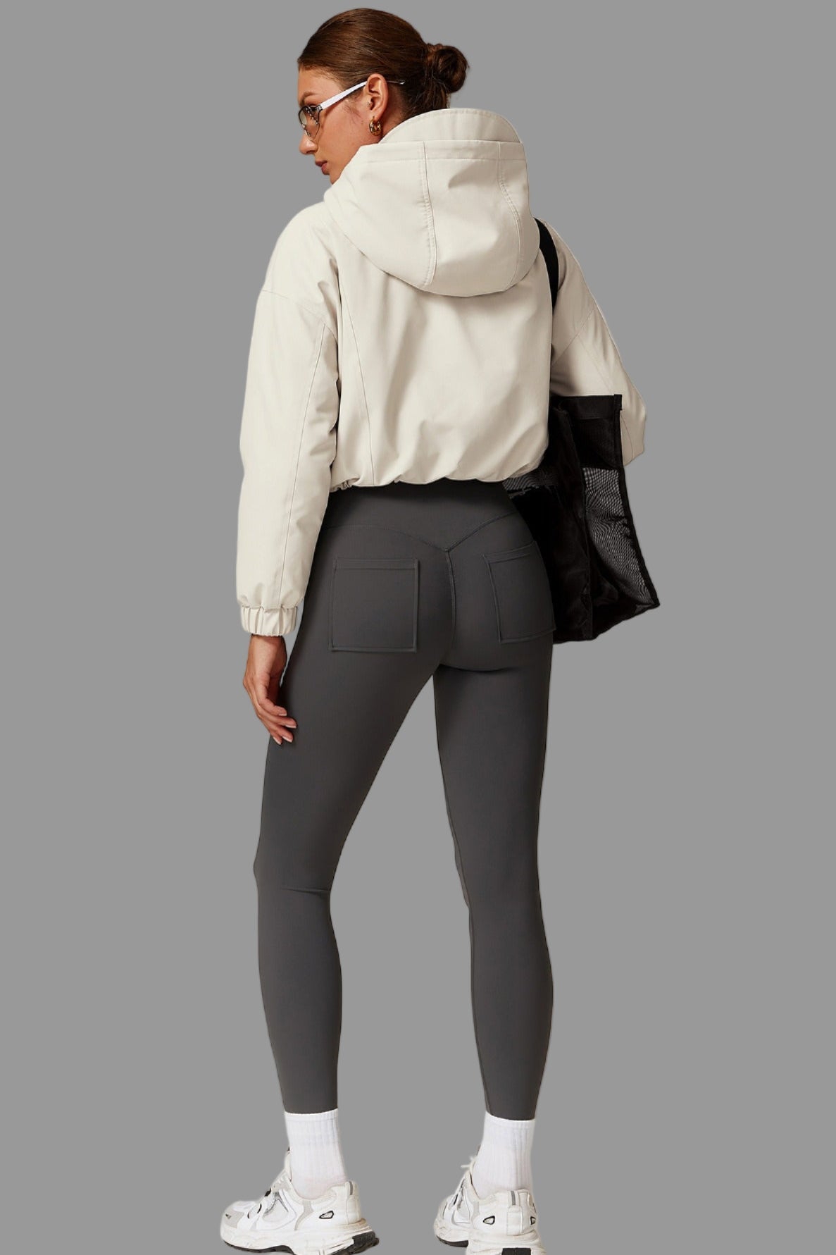 Marseel fleecejacka med huva och dragkedja