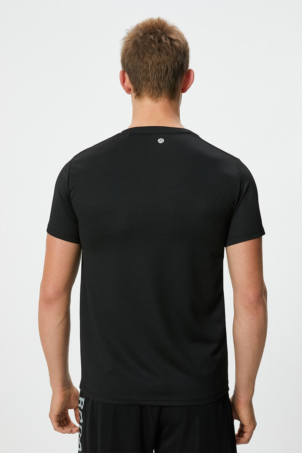 Svart kortärmat sportlinne