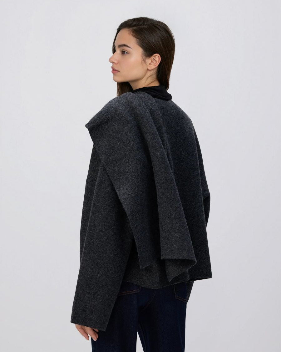 Marisse – Grå löst stickad tröja