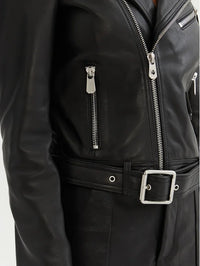 Erykka svart eko-läderjacka