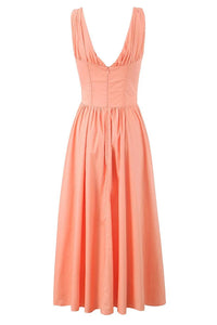 Sabella bow tie corset midi dress