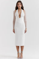 Long dress with tunn sleeves