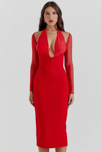 Long dress with tunn sleeves